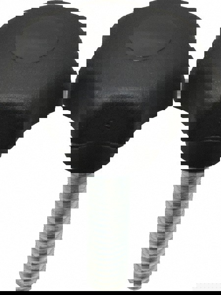 Lobed Knob: 40 mm Head Dia, 7 Points, Thermoplastic Elastomer